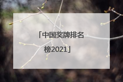 「中国奖牌排名榜2021」中国奖牌排名榜2021东京8月3号