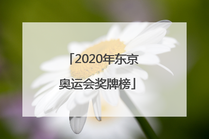 「2020年东京奥运会奖牌榜」2020年东京奥运会奖牌榜最新