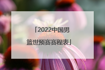 「2022中国男篮世预赛赛程表」中国男篮国家队赛程表2022