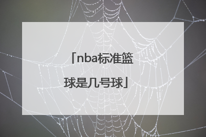 nba标准篮球是几号球「NBA篮球标准」